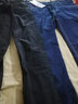 浪默【2条装】牛仔裤男士秋冬厚款商务弹力中青年休闲男裤直筒裤宽松 009黑色+009蓝色 30 （2尺3适合115-125） 实拍图