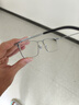 蔡司（ZEISS）镜片纯钛近视眼镜半框理工男商务变色眼睛防蓝光辐射方框可配度数 大框【高端金属 】黑银 配蔡司视特耐1.56防蓝光0-400 实拍图