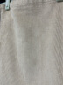 无印良品（MUJI）女式 木棉混灯芯绒直筒宽版裤 休闲阔腿裤子秋冬款 女款 BEE91C3A 米白色 XL(165/74A) 晒单实拍图