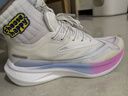 特步【2000公里二代】跑鞋女两千公里耐磨回弹跑鞋体考竞训女跑步鞋 帆白/荧光樱粉【珞樱彩虹-女】 37.5 实拍图