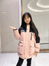 雪中飞【远红外升温】儿童羽绒服男女童中大童工装加厚羽绒服粉色170cm 实拍图