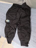 雅鹿儿童羽绒裤男童女童宝宝外穿加厚保暖洋气工装冬季中大童小童裤子 黑色 110 实拍图