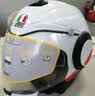 AGV ORBYT摩托车机车半盔冬季双镜片通勤舒适四季男女安全头盔3C认证 白武士 XL(建议头围59-61) 实拍图