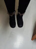莱然雪地靴牛皮女靴子厚底加绒毛毛靴东北棉靴百搭短靴2025冬季新款潮 黑色 37 实拍图