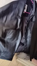 杰克·琼斯（JACK&JONES）男装春秋宽松皮衣舒适简约时尚纯色潮流休闲外套短款上衣PU夹克男 E40 黑色 XS 165 实拍图