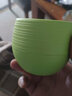 GREENLIFE进口多肉花盆简约室内植物石丸圆花盆优质PP塑料小盆栽迷你种植盆 雅致白 实拍图