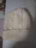野外寻梅毛线帽子女围巾一体加厚风雪帽秋冬新款松鼠绒毛线编织女学生保暖 一体风雪帽-米白色 均码 实拍图