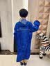 伞小满儿童雨衣男童女童小学生初中高中小孩上学专用带书包位10岁到15岁 宝蓝色 4XL(推荐身高145-160) 实拍图