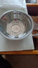 会攸不锈钢盆洗菜盆大号和面盆汤盆餐馆盛菜盆家用洗脸盆宠物饭盆 加厚大宽边-耐用款【18cm】 实拍图