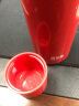 哈尔斯316L不锈钢保温杯650ML男女士带滤网泡茶杯茶水杯分离复古红色 实拍图