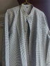 无印良品 MUJI 男式 棉水洗牛津 立领衬衫 纯棉全棉 ACA40C2S 白色格纹 XL 晒单实拍图