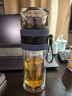 富光双层玻璃杯 泡茶杯茶水分离杯子 高硼硅玻璃水杯商务便携杯男女士 实拍图