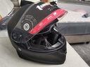 坦克摩托车头盔T127全盔国潮安全帽3C机车双镜片电动车防风男女 亚黑【透明镜片+镀银镜片+加棉头套+尾翼】 XXL（适合头围58-59cm） 实拍图