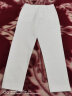 景琳九分西裤女裤子新款显瘦高腰工装小脚烟管休闲裤 白色九分裤 L（110-125斤） 晒单实拍图