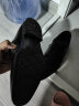 爱步（ECCO）男鞋皮鞋男商务简约牛皮德比鞋 墨本621634 黑色42 晒单实拍图