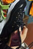 斯凯奇（Skechers）运动休闲鞋女士小白鞋秋季厚底增高轻便复古11979 黑色/金色/BKGD 37 实拍图