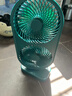 倍为12英寸120°摇头桌面风扇静音电风扇循环电扇台扇办公室宿舍床头多功能台式迷你usb风扇40000mAh 插电款-森林绿-12寸双轮大风力带摇头 实拍图