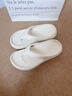 朴西夹板人字拖女士夏季外穿拖鞋防滑增高加厚浴室居家洗澡沙滩凉拖鞋 珍珠白 白色易搭配 37-38 实拍图