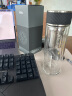 膳魔师（THERMOS）双层玻璃杯商务办公高档水杯男士泡茶杯车载水杯茶水分离节日礼物 TCGA-400-D-BK黑色 实拍图