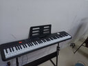 贝琪电子琴88键成人儿童6-12岁便携新手入门幼师学生初学者电子钢琴 B176【经典款】88键-简约黑 套餐三：标配+Z型琴架 实拍图