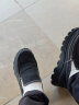 回力 男鞋帆布鞋薄款透气运动休闲鞋 室外懒人一脚蹬低帮潮流板鞋 WXY-B011Z 黑灰 39 实拍图