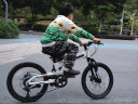 EROADE德国儿童折叠自行车男孩青少年初中小学生铝合金山地车中大童女孩 全铝合金造-白色 20寸6速小号-竞赛升级款-120-145 实拍图
