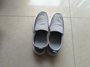 老人头男士布鞋日常休闲鞋男鞋软底透气帆布鞋一脚蹬懒人鞋子老北京布鞋 灰色 40 实拍图