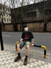 顶峰保罗（Dingfengbaoluo）牛仔裤男春夏季复古直筒宽松阔腿美式休闲长裤子DFS808黑灰2XL 实拍图