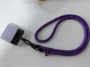 0度手机挂绳斜挎背带挂饰挂件吊绳徒步登山旅游适用iPhone苹果华为小米oppovivo便携防丢手机挂链配件 【紫色】10mm加粗登山绳（舒适不勒肩）- 带垫片 实拍图