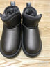巴布豆（BOBDOG）巴布豆童鞋男童靴子冬季软底加绒儿童雪地靴 B16515030 枪色27 实拍图