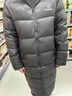 准者长款羽绒服男女情侣款春夏白鸭绒连帽保暖防风加厚运动外套 纯正黑 M (170) 实拍图