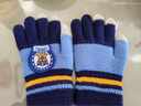汪汪队立大功汪汪队儿童手套冬季男童手指套保暖挡风毛线宝宝五指手套女童玩雪 藏青阿奇（5-9岁） 实拍图
