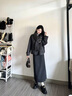 玛娇媚（Majiaomei）毛呢小香风连衣裙女装套装2025冬季新款韩系搭配一整套短外套裙子 外套+中长款半身裙 M 实拍图