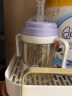 NOURI吸管奶瓶一岁以上1岁2岁3岁大宝宝儿童吸管杯喝奶防胀气断奶ppsu 静谧紫 240ml 12月+ 实拍图
