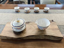 哲明（ZheMing） 麻纹防水茶席台湾桌旗麻布茶帘禅意棉麻布艺茶桌布干泡席 1.8米：深灰色40厘米+米白20厘米 实拍图