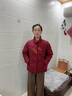 恒源祥中年妈妈冬装保暖中式国风红色羽绒服中老年人女装衣服鸭绒厚外套 实拍图