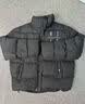 MEDM【王鹤棣同款】 国潮字母刺绣保暖立领羽绒服冬季外套 灰色 2XL 实拍图