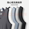CALOWE KOLEVN莫代尔男士背心男无袖男内衣打底衫汗衫秋冬跨栏无痕睡衣男内衣 铁灰+白色(莫代尔2件装) L （推荐体重120-140斤） 实拍图