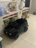HIMEILI儿童车电动车四轮玩具车可坐人带遥控男女小孩宝宝摇摆越野车礼物 双驱黑+无遥控+塑料座椅+塑料轮 实拍图
