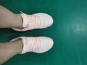 李宁羽毛球鞋女战戟TD缓震回弹训练鞋AYTQ012 荧光橘粉/标准白-4 39 实拍图