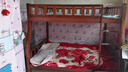 美念胡桃木儿童上下床实木高低床双层床上下铺床两层木床子母床 胡桃色【爬梯款】裸床 上铺宽130cm下铺宽150cm 实拍图