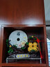礼之源 招财葫芦平安扣摆件 天然玉石工艺品 家居客厅玄关酒柜装饰品 沙金色福禄平安扣福字 实拍图