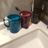 家の物语（KATEI STORY） 韩国进口有柄漱口杯情侣洗漱杯浴室刷牙杯家用牙刷杯子浴室用品 红色 实拍图