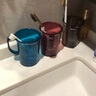 家の物语（KATEI STORY） 韩国进口有柄漱口杯情侣洗漱杯浴室刷牙杯家用牙刷杯子浴室用品 红色 实拍图