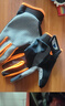 慕熙威尔 骑行手套男女全指薄款夏季户外运动登山旅行防晒山地车骑行防晒防滑摩托车手套钓鱼手套 橙色 M中码 实拍图