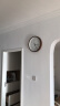 NITORI宜得利家居 家用钟表挂钟客厅现代简约35.8cm扫秒实木挂钟 深棕色 实拍图