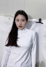多菲尼森（dophnison） 半高领打底衫女秋冬季软糯半高领木耳边针织打底衫上衣早秋女装长袖毛衣 珍珠白 均码 半高领打底衫女 实拍图