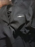 鸿星尔克（ERKE） 男子新款运动风衣舒适防风开襟夹克外套透气跑步上衣 正黑 3XL 实拍图