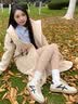 CAMILA KSENIA爆款德训鞋女士2026年新款运动鞋子百搭小白鞋透气阿甘鞋休闲板鞋 蓝色 37 实拍图