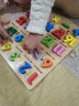 三格田（SANGTY）早教数字拼图幼儿园拼音字母认知积木制手抓板智力玩具数学启蒙 数字1-20加减乘除（HY象形版） 实拍图